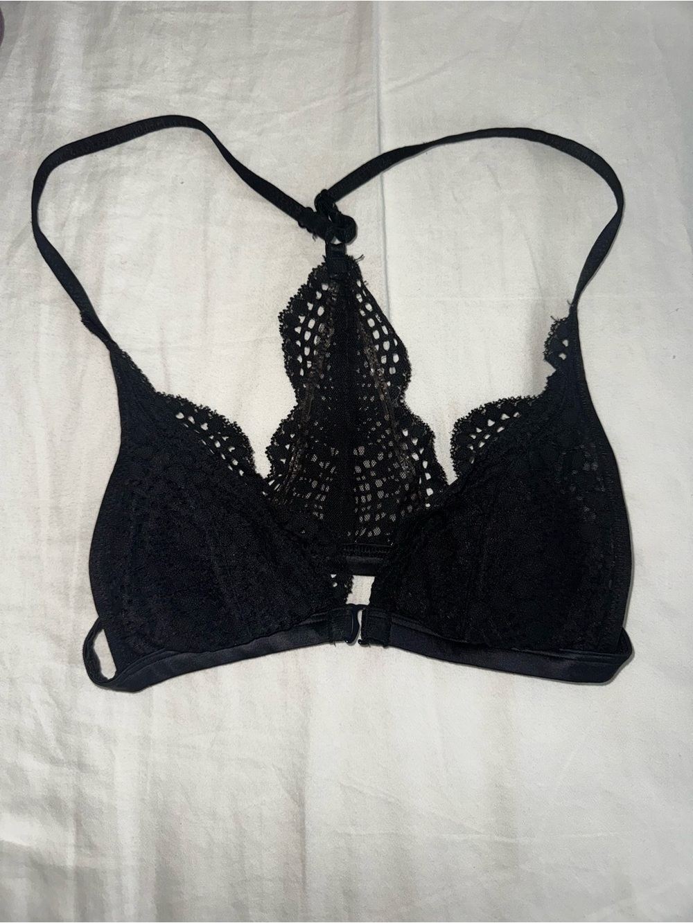 Victoria’s Secret Women's Black Lace Racerback Bralette